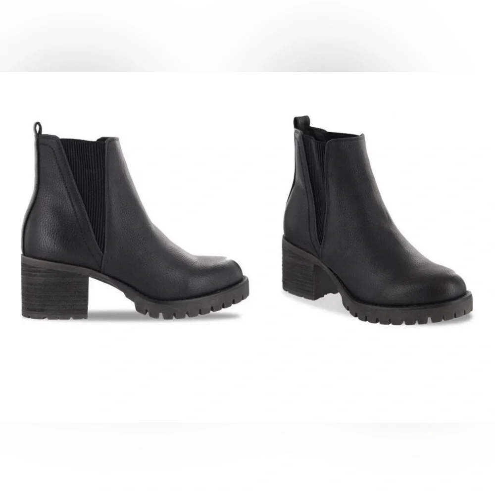 MIA Black Chunky Heel Jody Bootie in Black Women’s size 9 - Picture 8 of 14